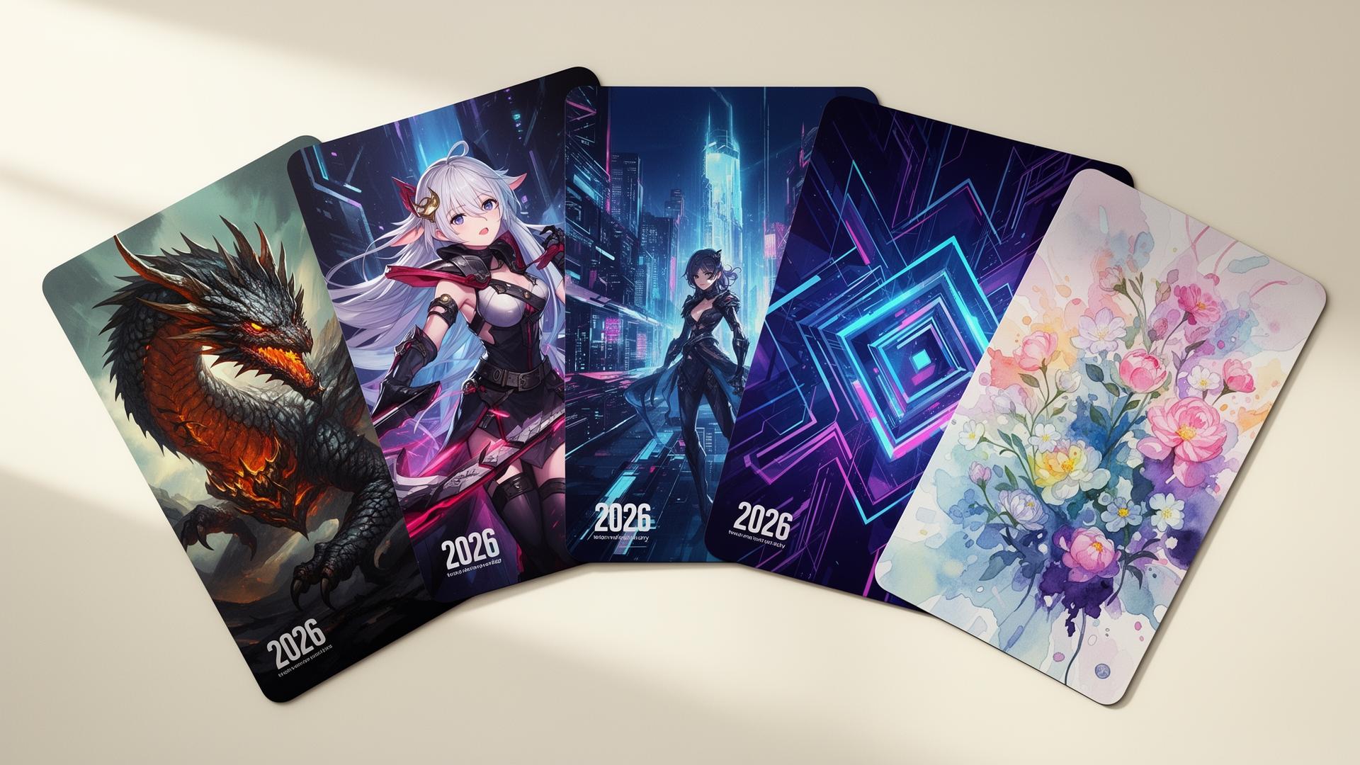 Custom printed binders lined up